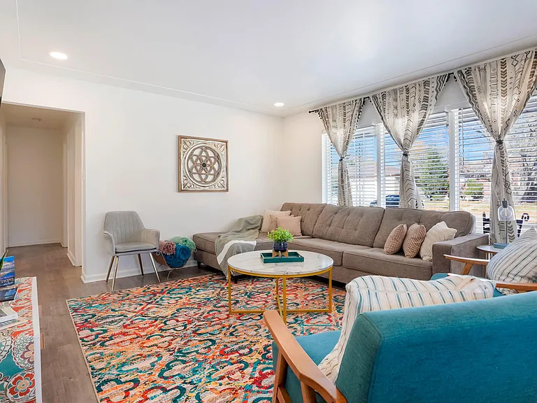 Upstairs living room with smart TV
