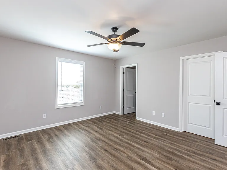 Master bedroom with ensuite bathroom