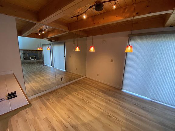 recently upgraded main floor with sliding blinds for the hotter summer days