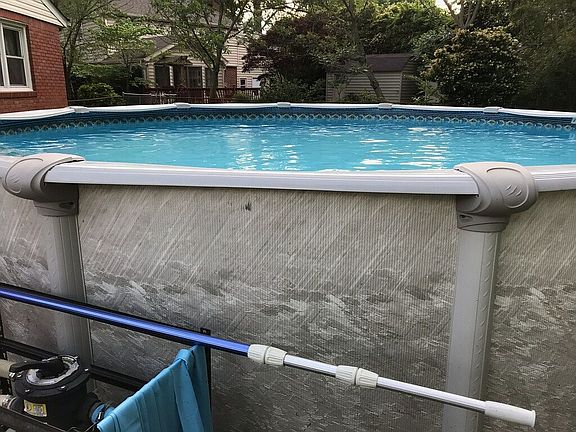 18’ round above ground pool