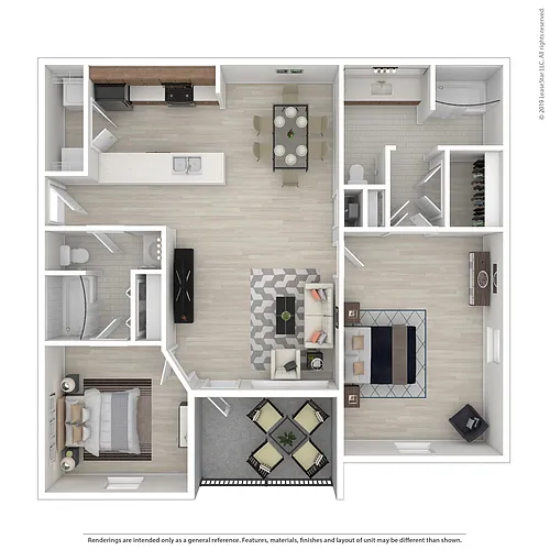 Floor plan Two-Bedroom