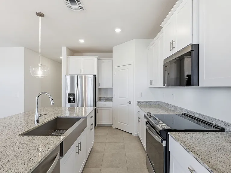 Kitchen with walk-in pantry