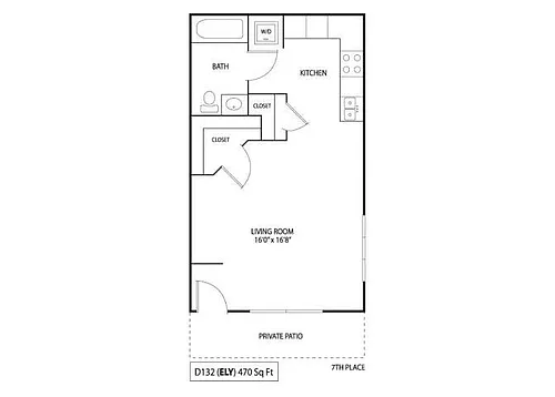 Floor plan Rush & Ely