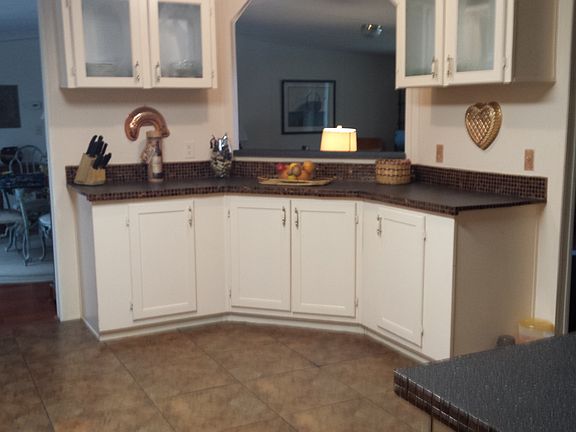 Kitchen toward living area