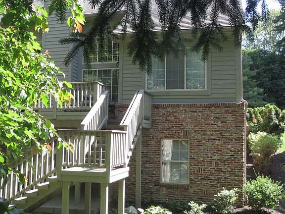Steps leading to upper deck