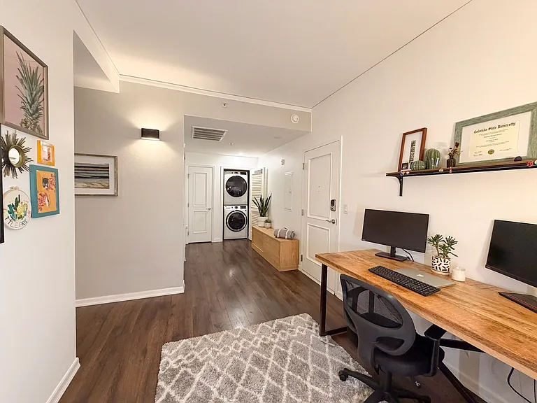 Brand new washer and dryer, two large storage closet, and mudroom.