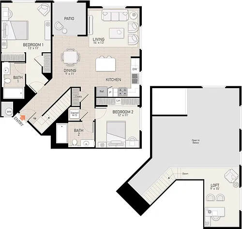 Floor plan Plan J