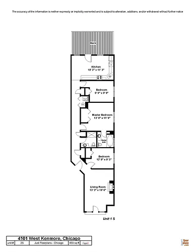 Floor plan Three Bedroom