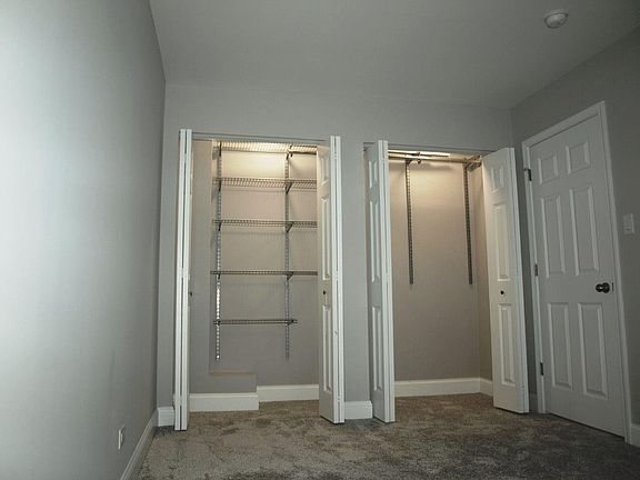 double closets with organize