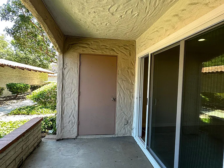 outside patio seating area
