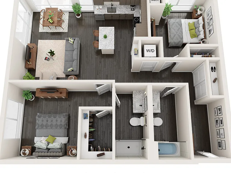 C.4 floor plan Claro at the Waterfront