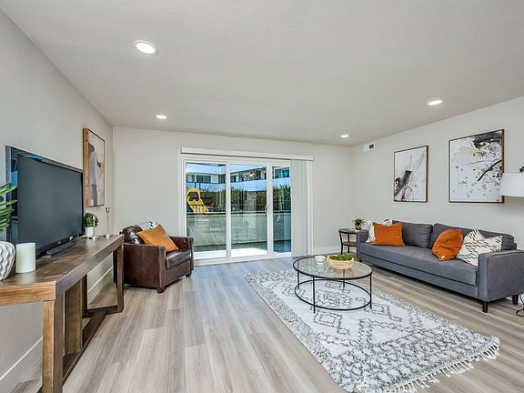 Living Room With Wooden Flooring