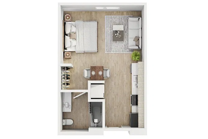 Floor plan Studio A