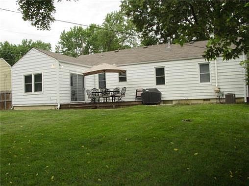 spacious fenced backyard