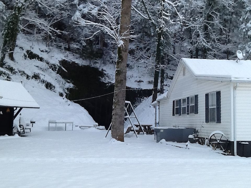 Cave at back of house