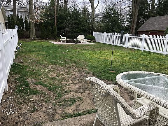 Fenced in back yard
