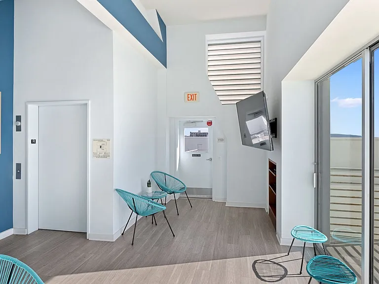 Comfortable lounge seating in our Sky Lounge