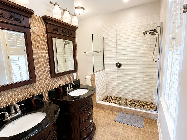 Master bathroom. Shared, but each person gets their own vanity