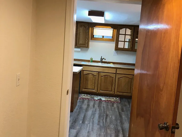 Kitchen view from master bedroom