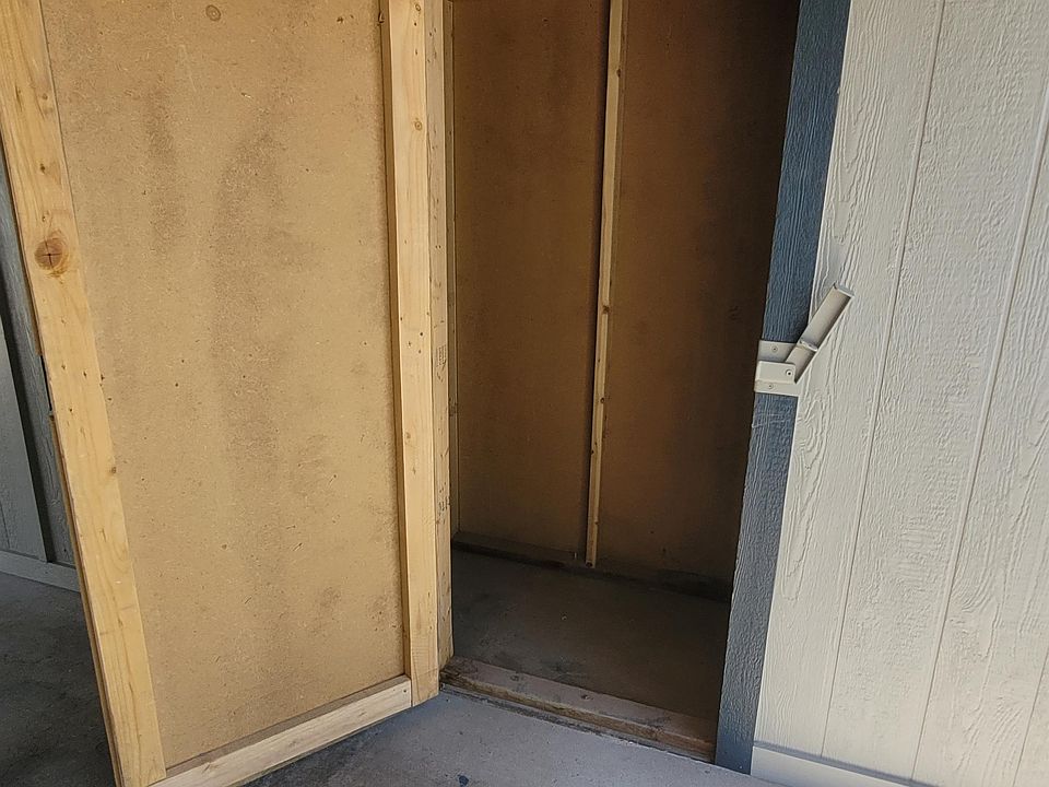 Large lockable storage shed.