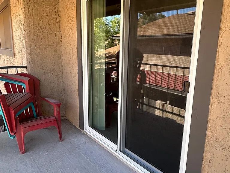 New sliding glass door