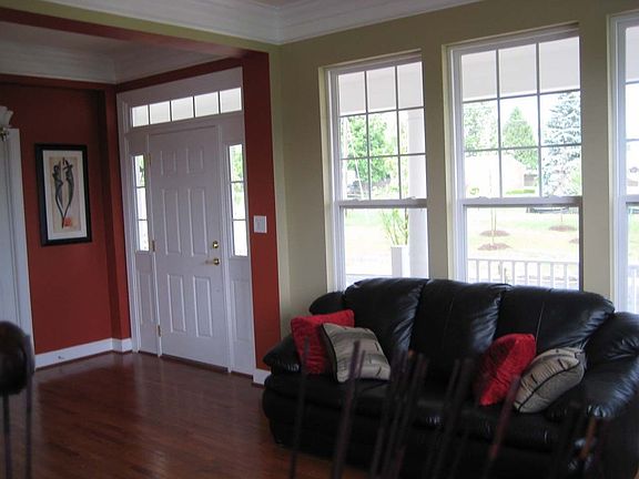 Formal living room with hardwood floors