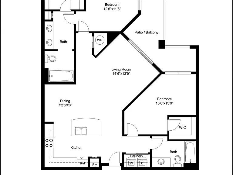 2 Bedroom | 2 Bath | 1175 SF 2 Bedroom | 2 Bath | 1175 SF