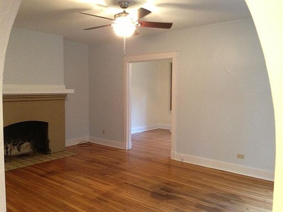 Living Room with Decorative Fireplace