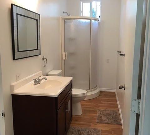 Look into bathroom