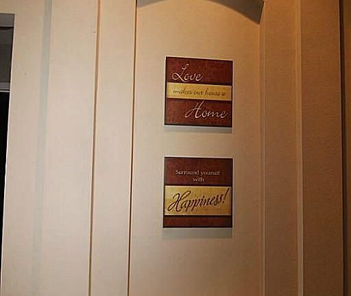 One of the art niches located in this home.
