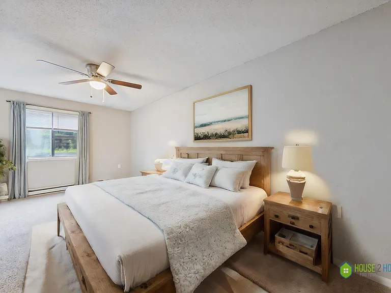 Primary bedroom (unit is not furnished).