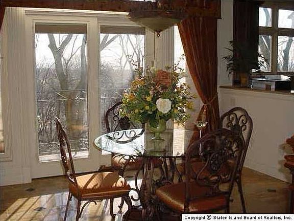 Dinette off Terrace With Views of Verrazano Bridge