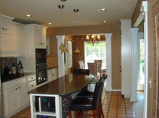 Kitchen view to dining room