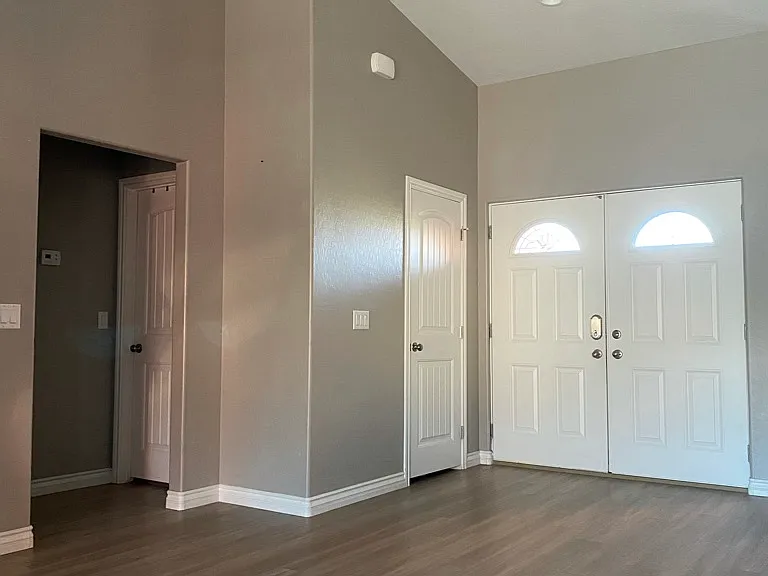 Main entrance and coat closet