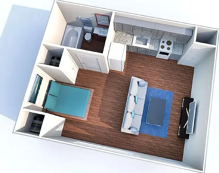 Studio, 395 sqft, $690 — Photo 4