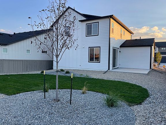 Fully landscaped backyard