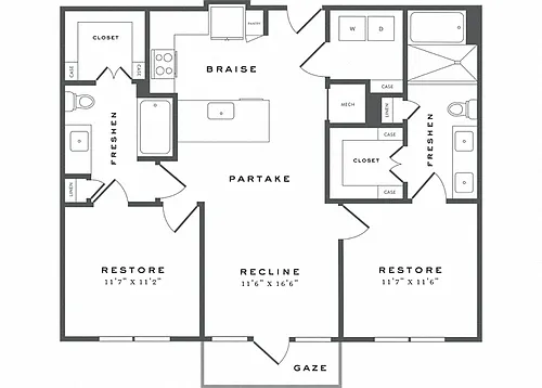 Floor plan B2