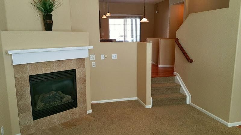Fireplace in living room