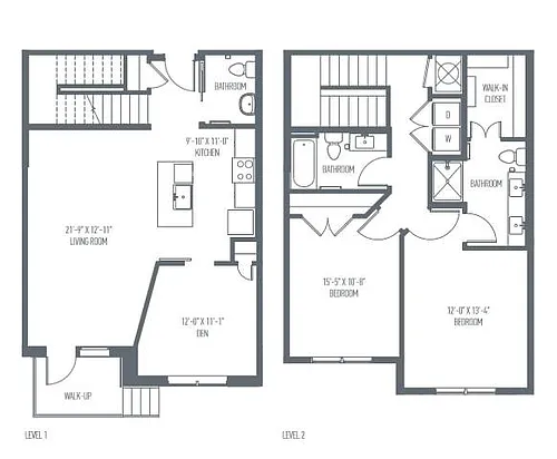 Floor plan G1 & G1b - Townhome