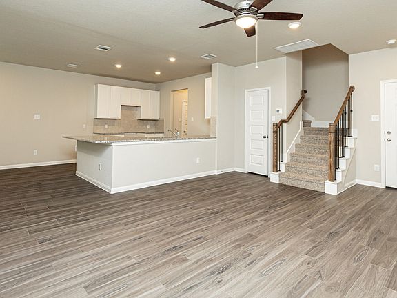 Family Room to Kitchen and Dining Room