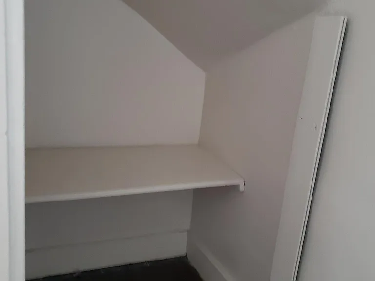View of one side of the walk-in closet