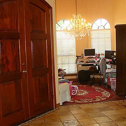 BEAUTIFUL DOUBLE ENTRY DOOR.