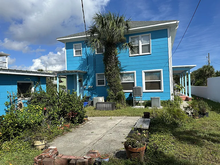 South of house with garden