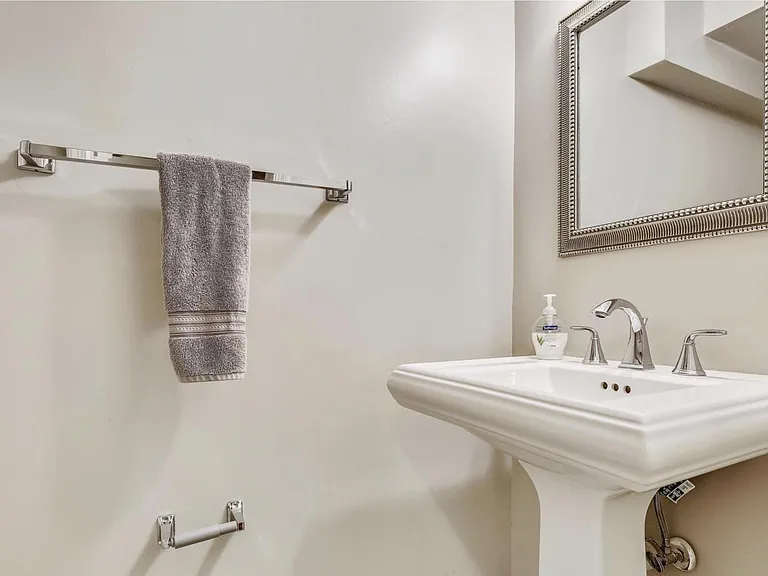 Lower level half bath
