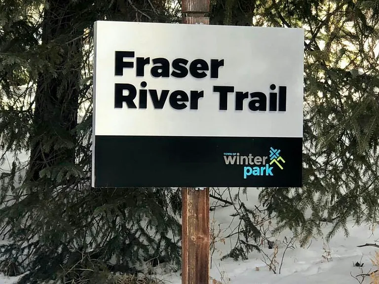 Trail right outside the building
