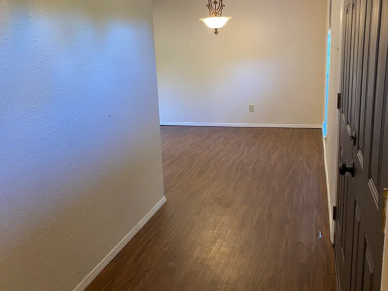 Front entry looking into the dining room