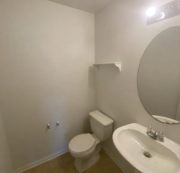 First floor powder room