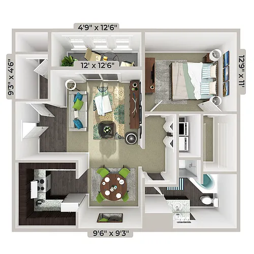 Floor plan A1 - LaFayette