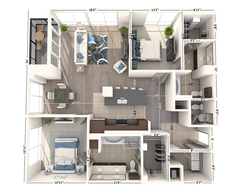 Floor plan B25A