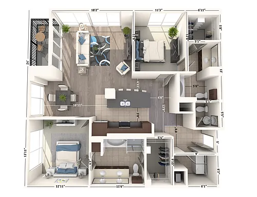 Floor plan B25A